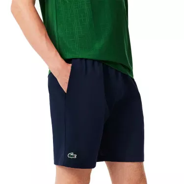 Korte Lacoste Tennis x Novak Djokovic Blauw