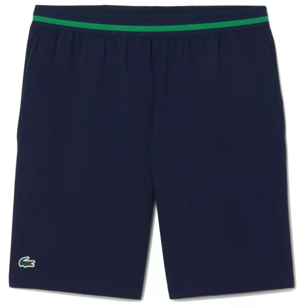 Korte Lacoste Tennis x Novak Djokovic Blauw
