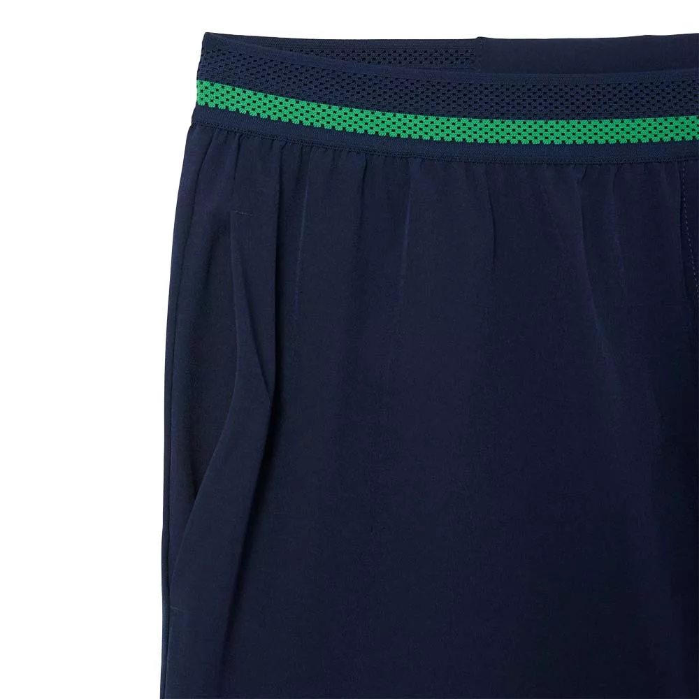 Korte Lacoste Tennis x Novak Djokovic Blauw