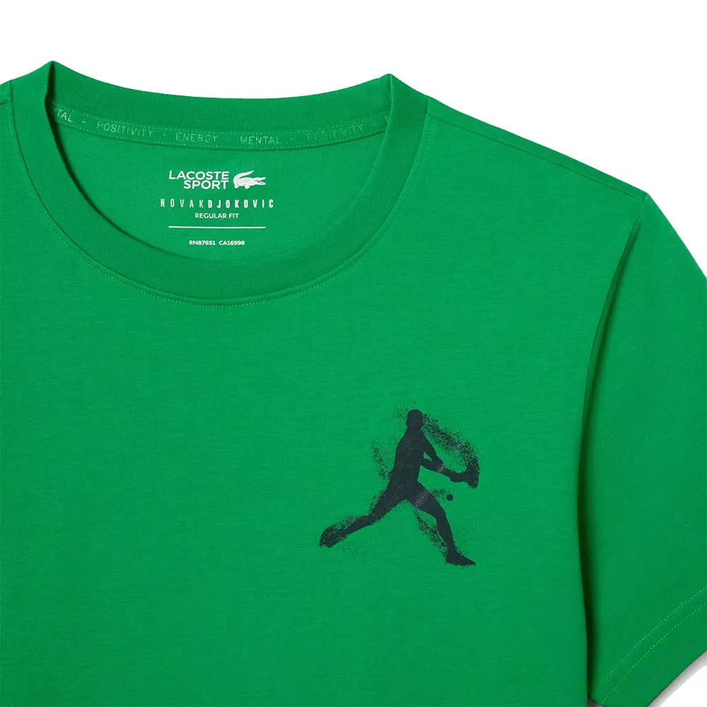 Pak T-Shirt + Lacoste Tennis Pet x Novak Djokovic Groen