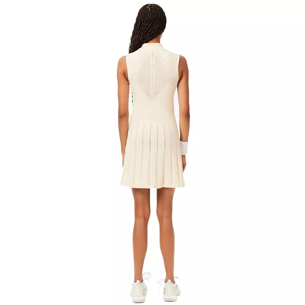Lacoste Tennis Stretch Jurk Dames Zwart