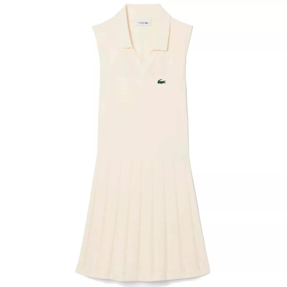Lacoste Tennis Stretch Jurk Dames Zwart