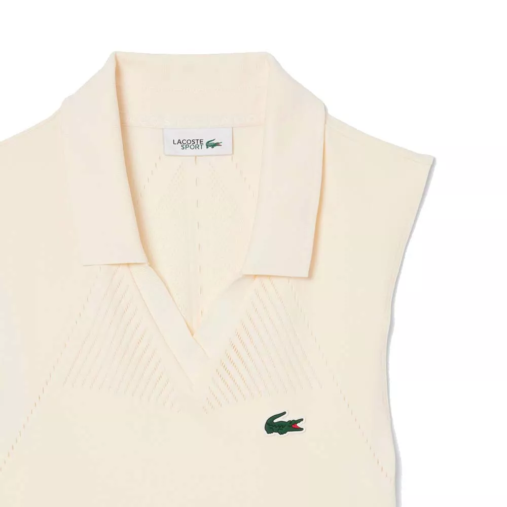 Lacoste Tennis Stretch Jurk Dames Zwart
