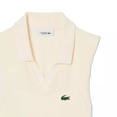 Lacoste Tennis Stretch Jurk Dames Zwart