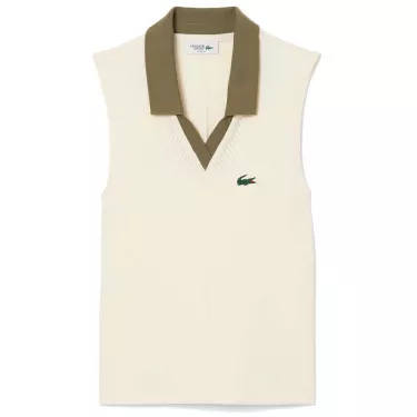 Polo Lacoste Dames Zonder Mouwen Zwart