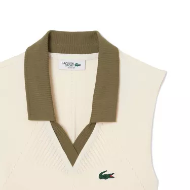 Polo Lacoste Dames Zonder Mouwen Zwart