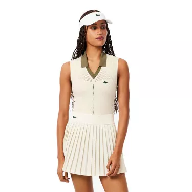 Polo Lacoste Dames Zonder Mouwen Zwart