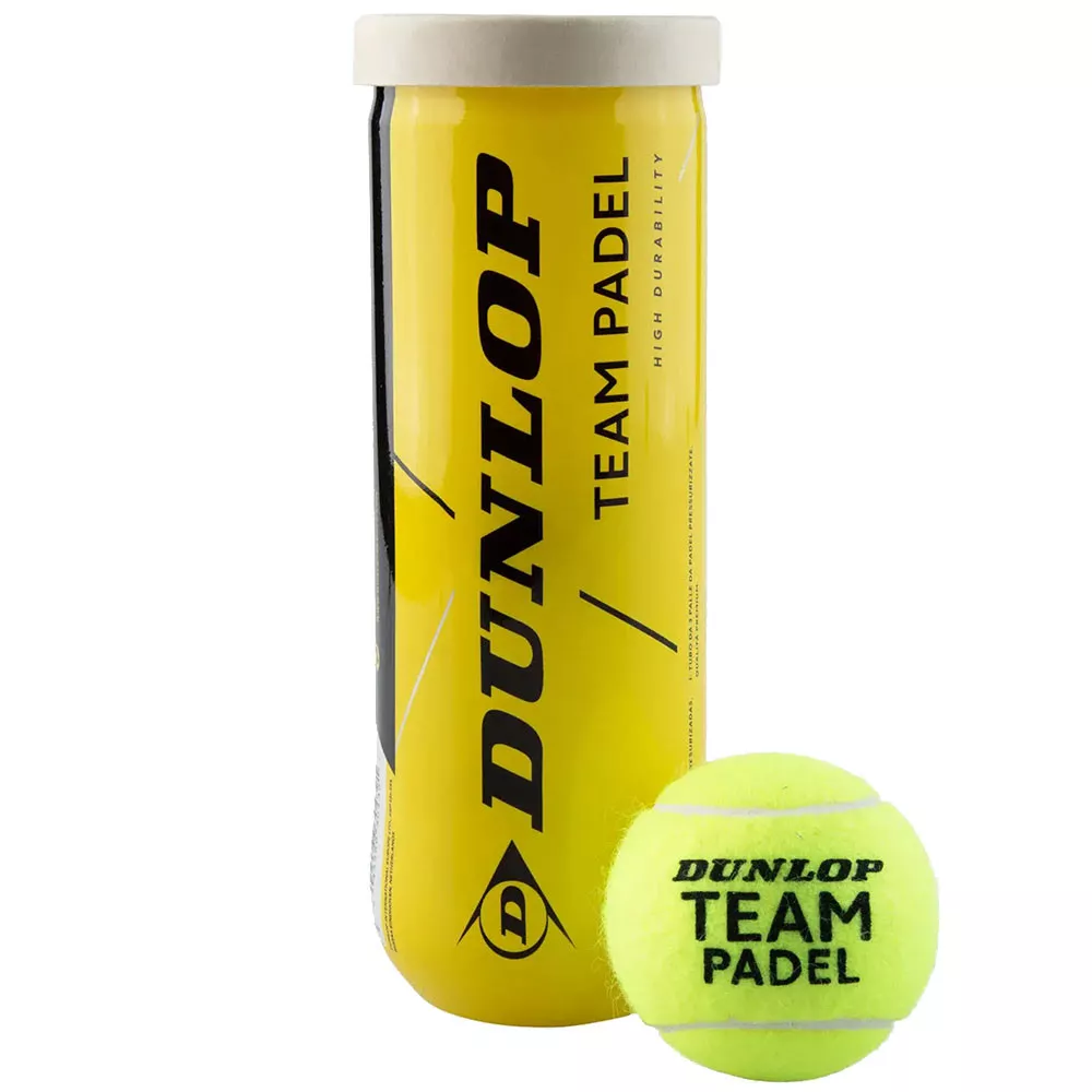 Dunlop Team Padel 3 stuks geel