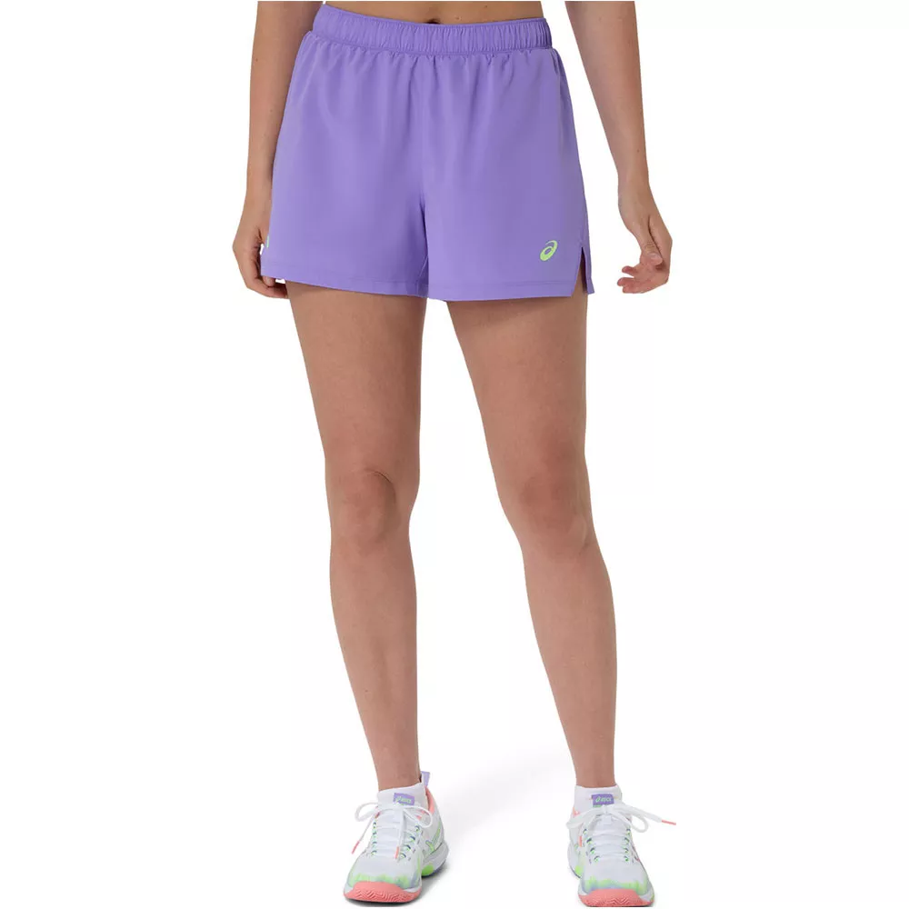 Asics Court 2-in-1 Dames Short Zwart