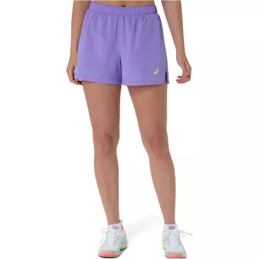 Asics Court 2-in-1 Dames Short Zwart