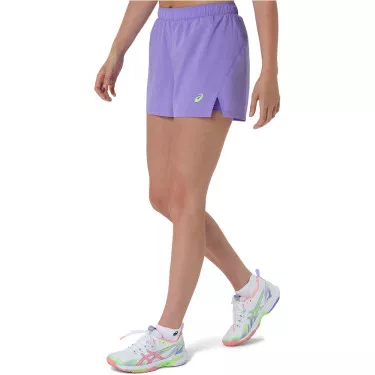 Asics Court 2-in-1 Dames Short Zwart