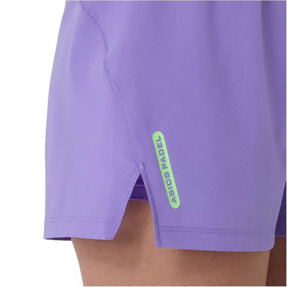 Asics Court 2-in-1 Dames Short Zwart