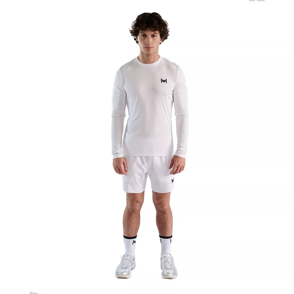 Mouratoglou T-shirt lange mouwen marineblauwe