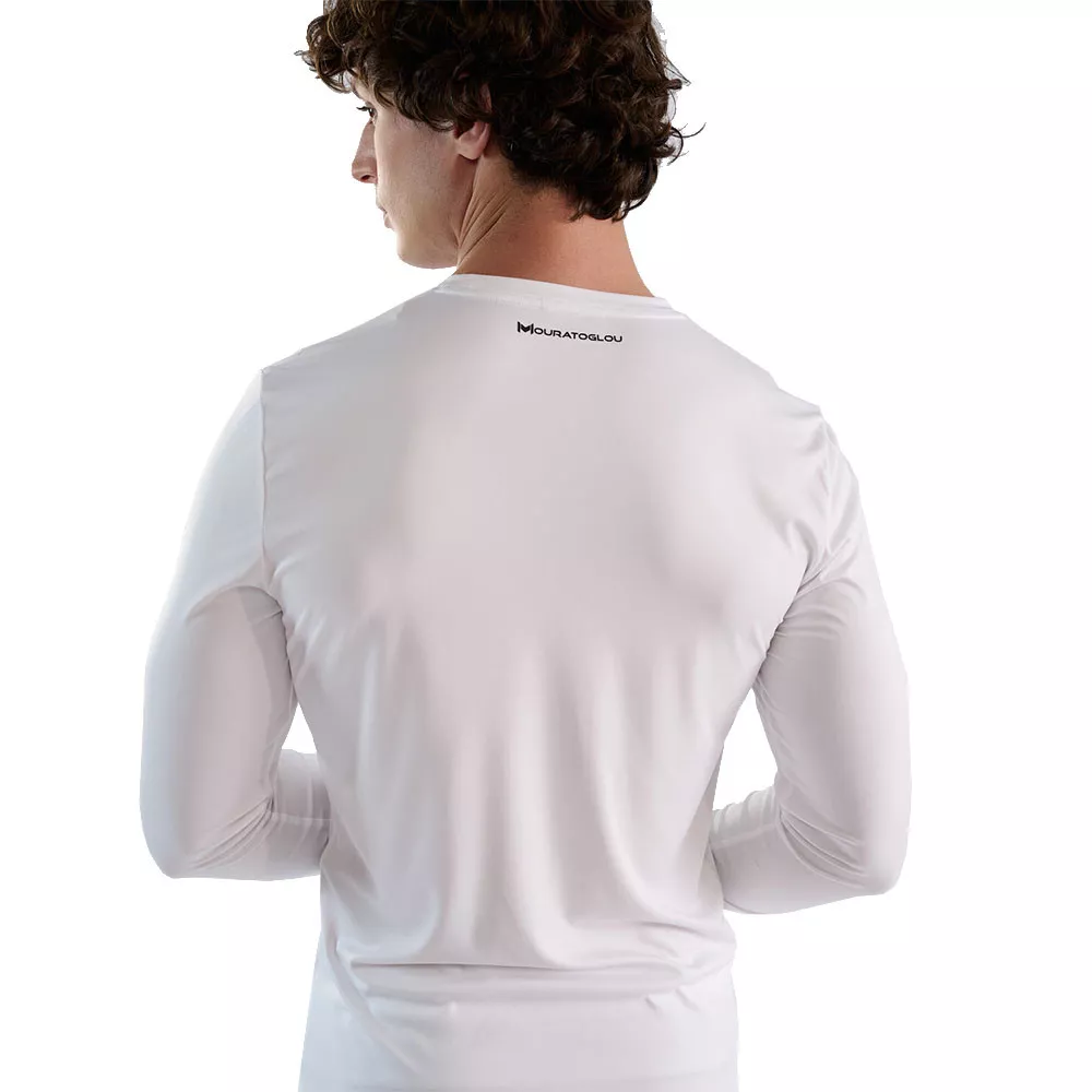 Mouratoglou T-shirt lange mouwen marineblauwe