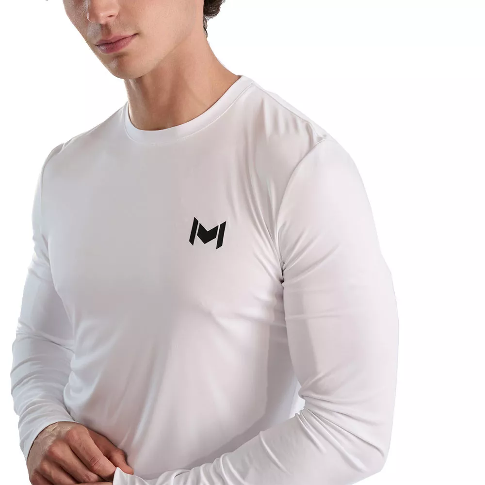 Mouratoglou T-shirt lange mouwen marineblauwe