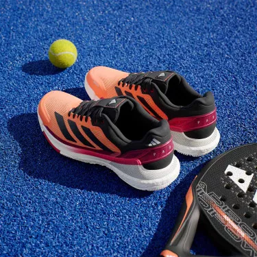 Adidas Crazyquick Boost Padelschoenen Wit / Zwart / Groen