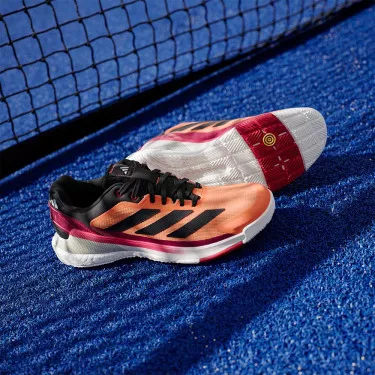 Adidas Crazyquick Boost Padelschoenen Wit / Zwart / Groen