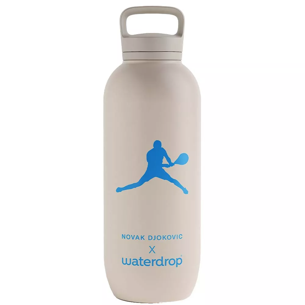 Thermosfles Waterdrop Novak Djokovic Blauw