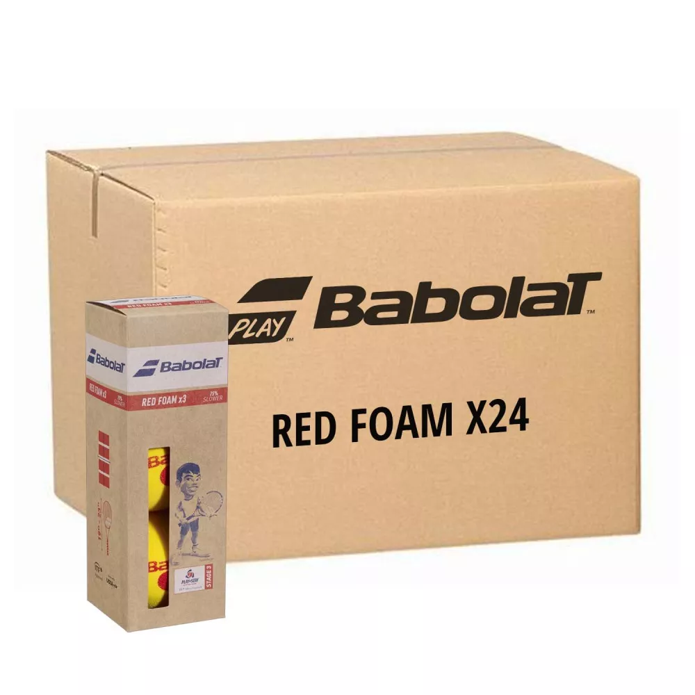 Doos met 3 Babolat Red Foam ballen