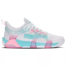 K-Swiss K-Frame Padel damesschoenen wit/roze/blauw
