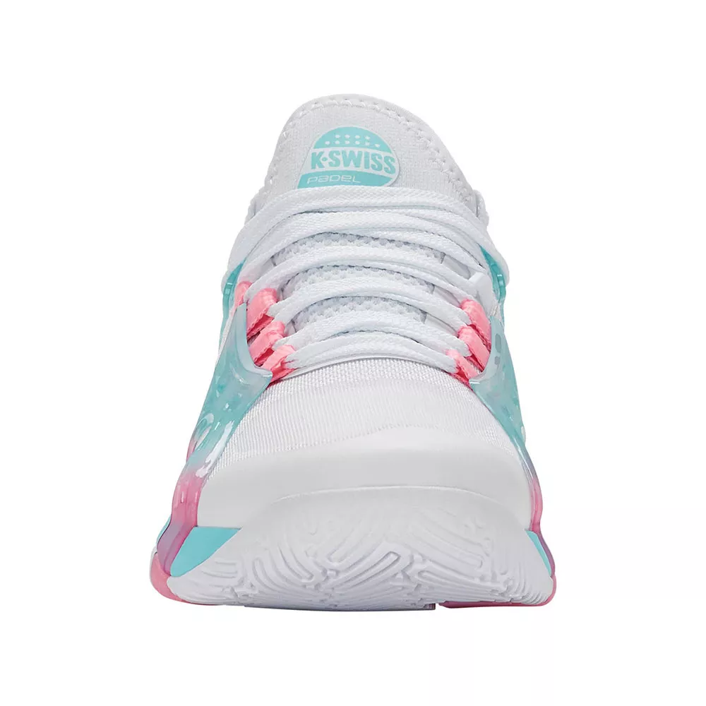 K-Swiss K-Frame Padel damesschoenen wit/roze/blauw