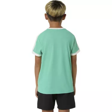 T-Shirt Asics Jongens Cr&egrave;me / Blauw