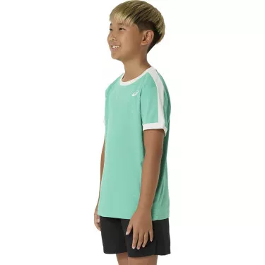 T-Shirt Asics Jongens Cr&egrave;me / Blauw