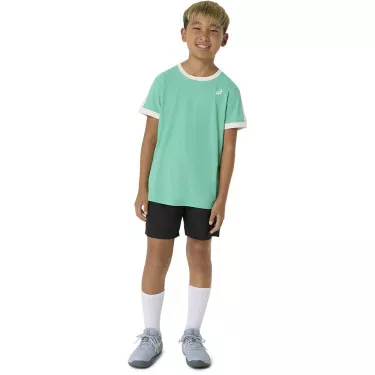 T-Shirt Asics Jongens Cr&egrave;me / Blauw
