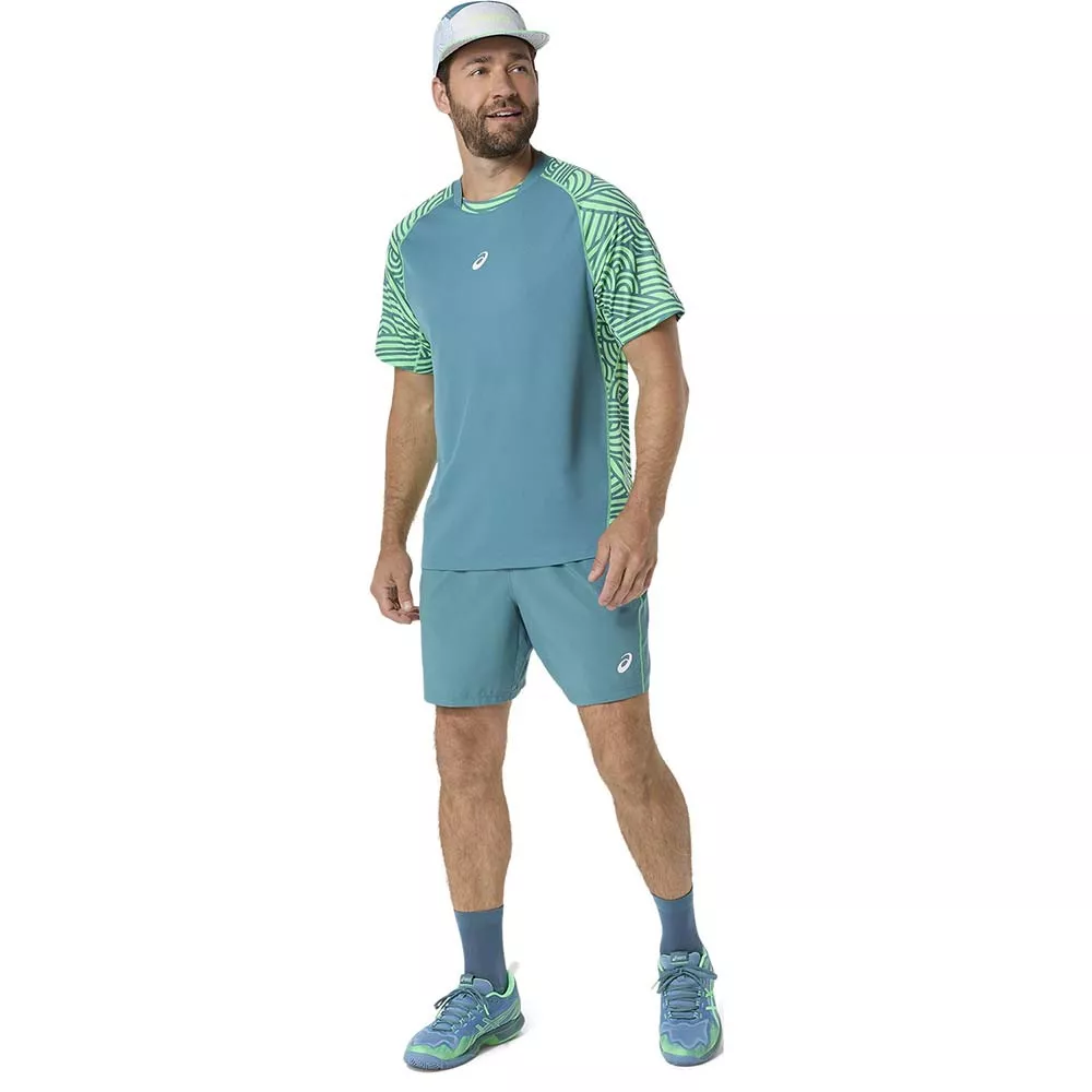 Asics Padel Court Shorts Cr&egrave;me / Groen