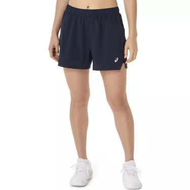Asics Court 2-in-1 Dames Short Zwart