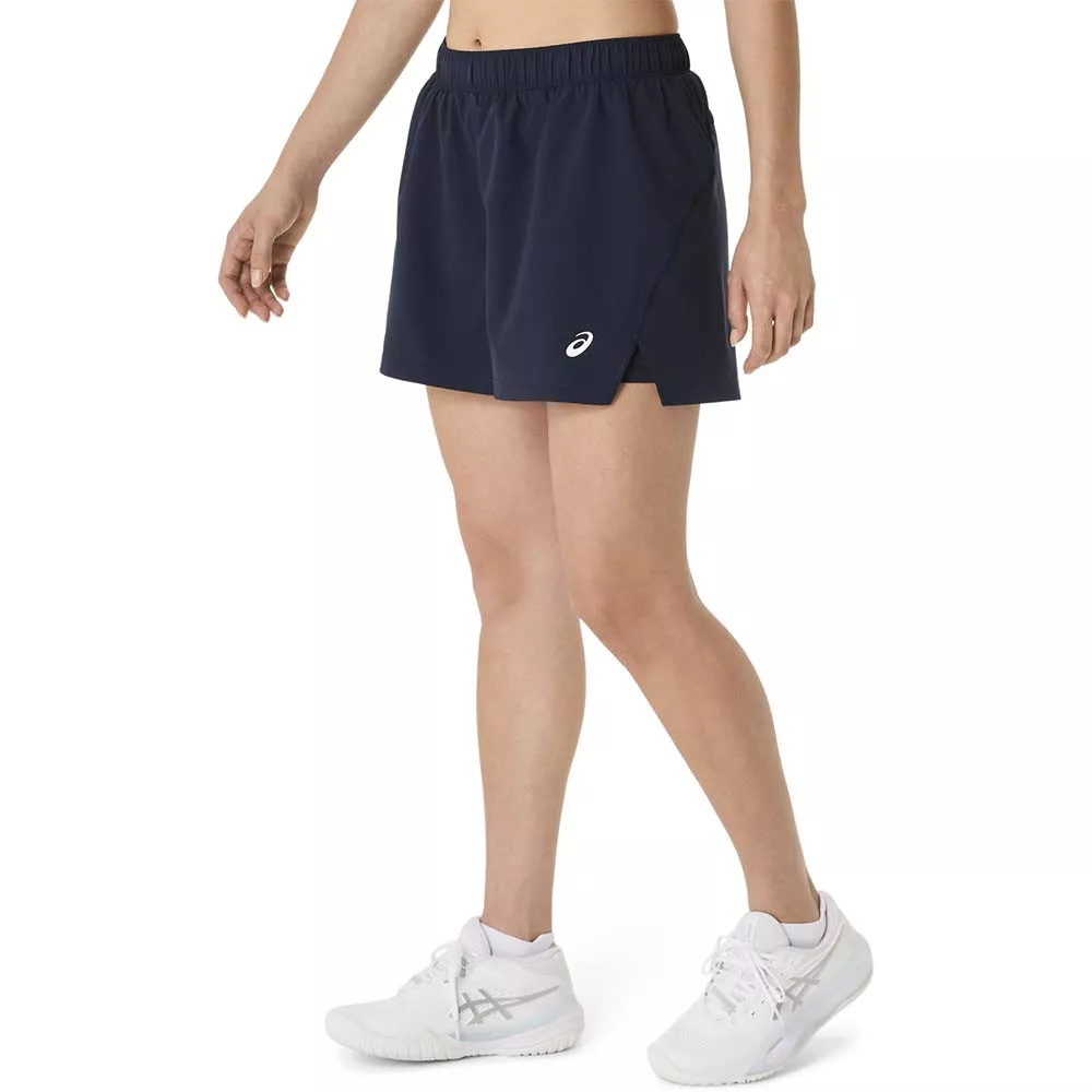Asics Court 2-in-1 Dames Short Zwart