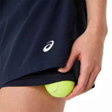 Asics Court 2-in-1 Dames Short Zwart