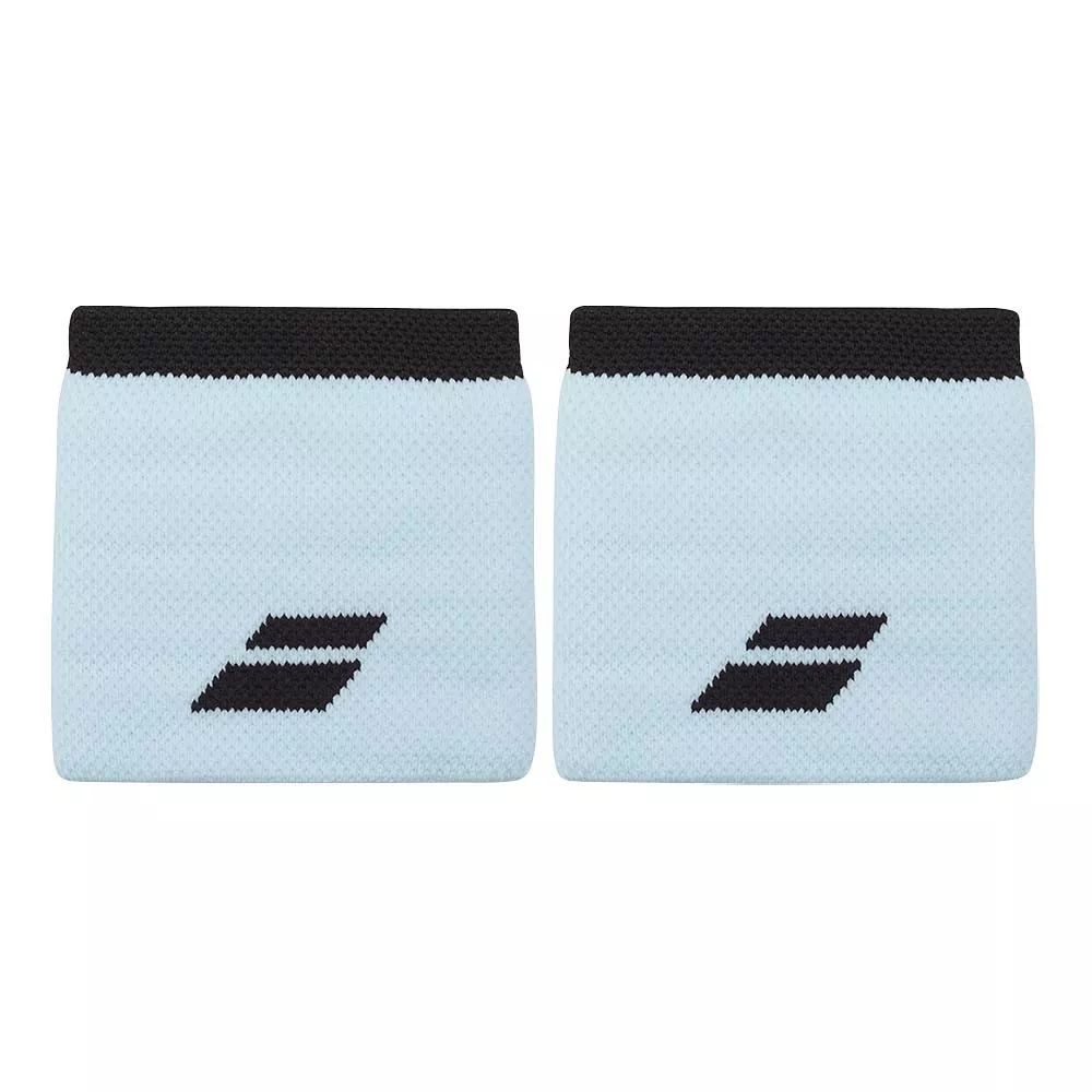 Babolat Logo Wit / Blauw polsbandjes x 2