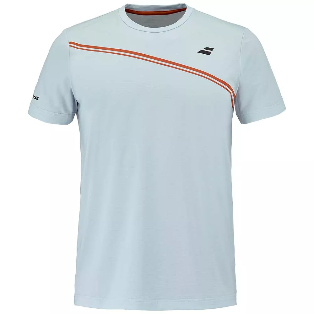 Babolat Play Crew Neck Junior Wit / Blauw T-Shirt