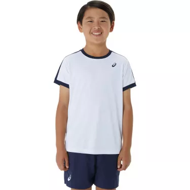 T-Shirt Asics Jongens Cr&egrave;me / Blauw