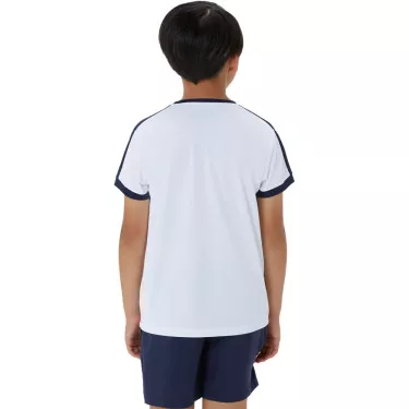 T-Shirt Asics Jongens Cr&egrave;me / Blauw