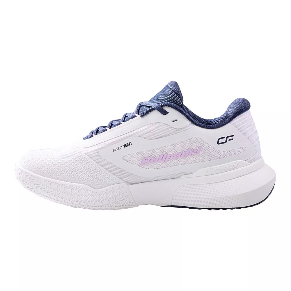 Bullpadel Flow 25V Damesschoenen Wit/Marineblauw