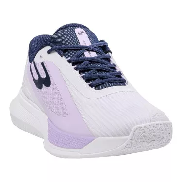 Bullpadel Flow 25V Damesschoenen Wit/Marineblauw