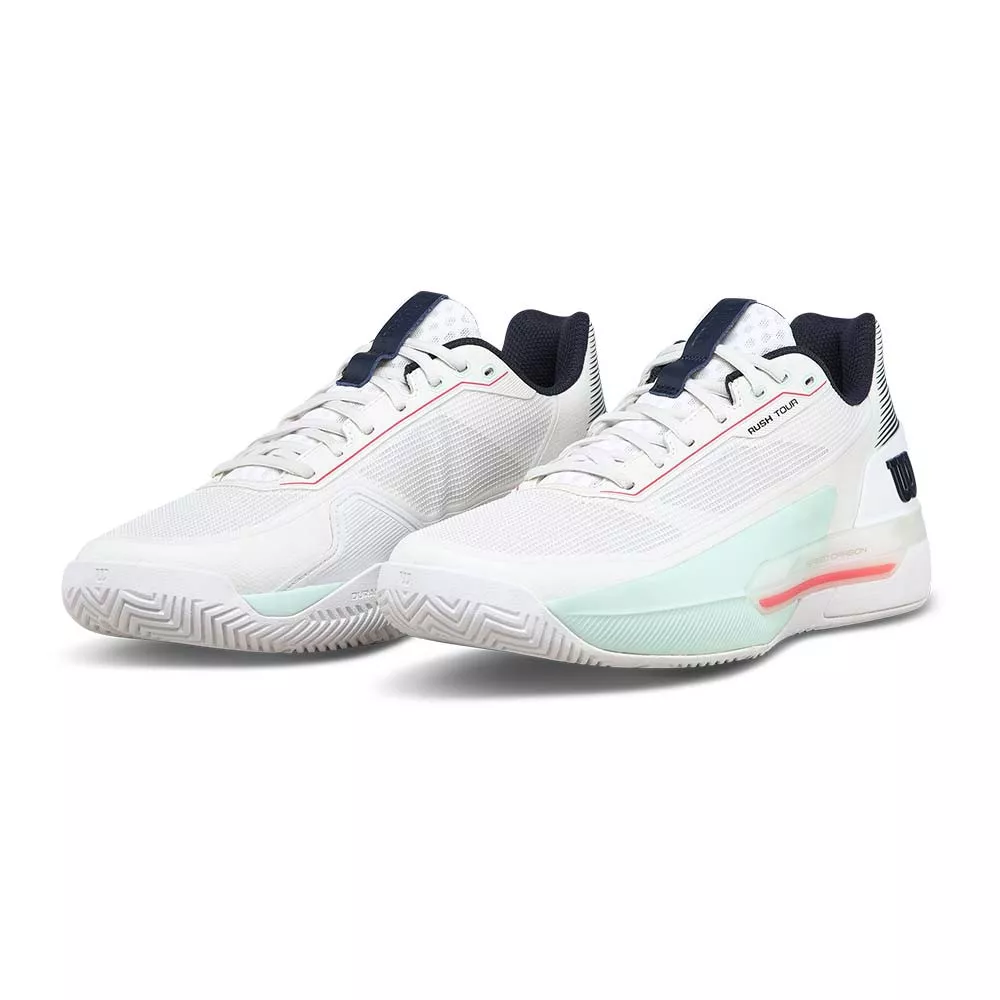 Wilson Rush Tour 5 Wit / Blauw schoenen