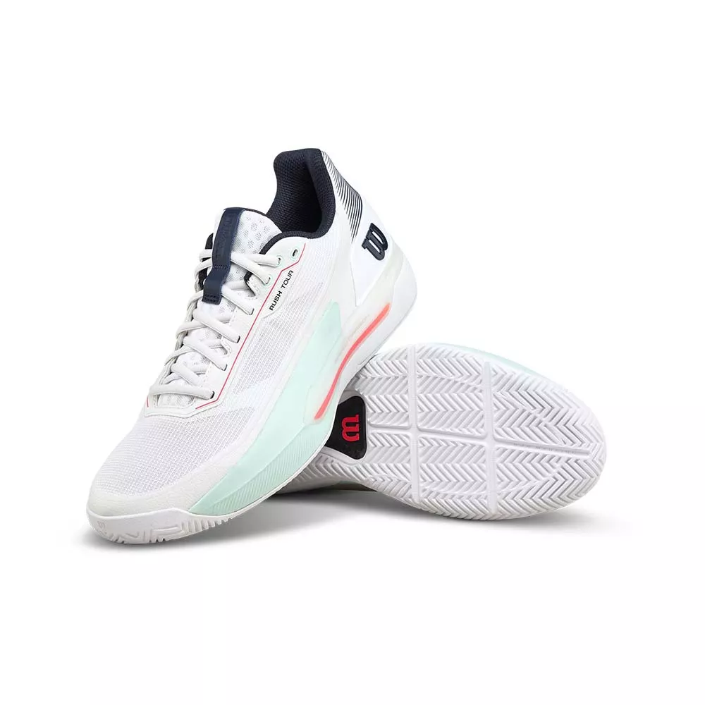 Wilson Rush Tour 5 Wit / Blauw schoenen