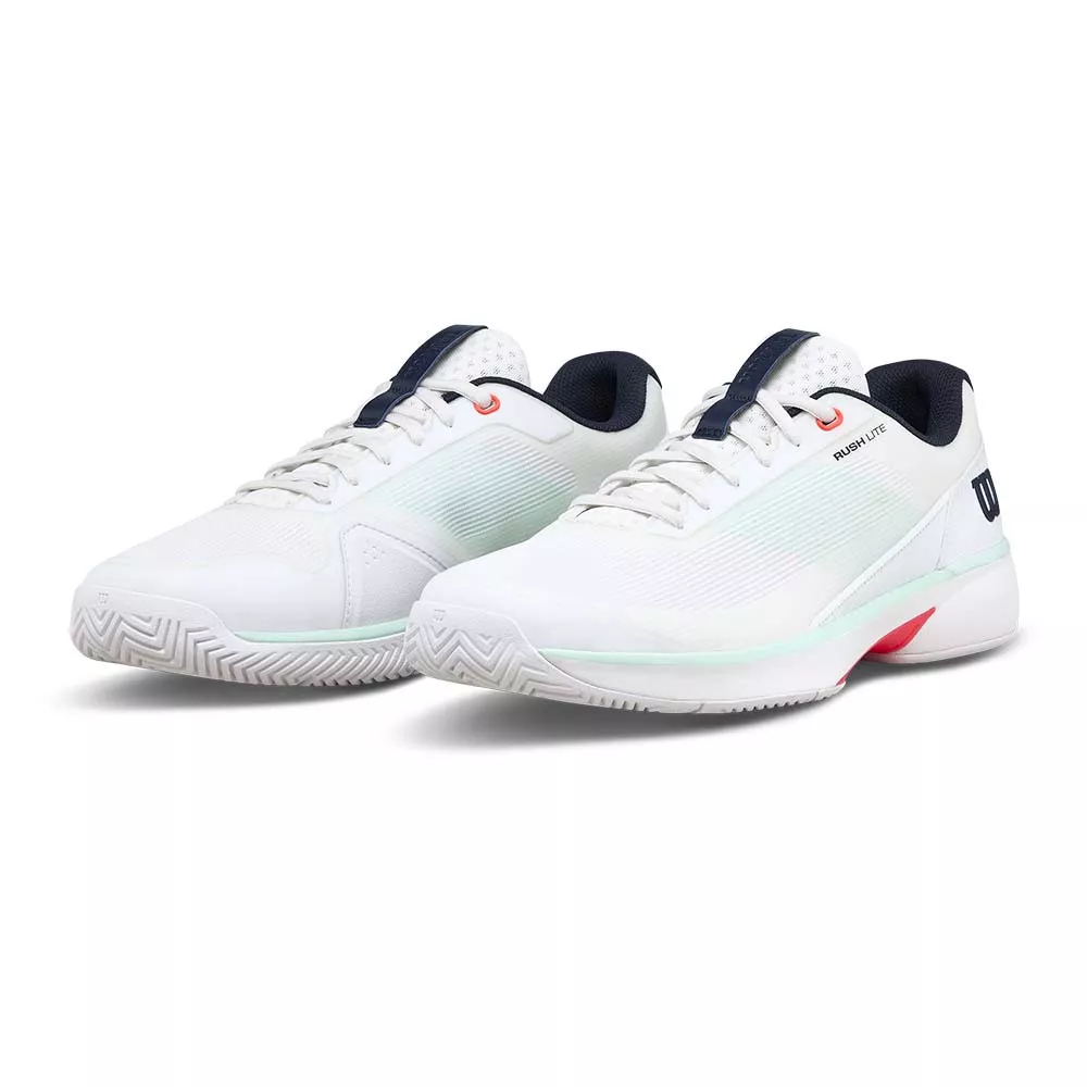 Wilson Rush Pro 5 Wit / Pastelgroen schoenen