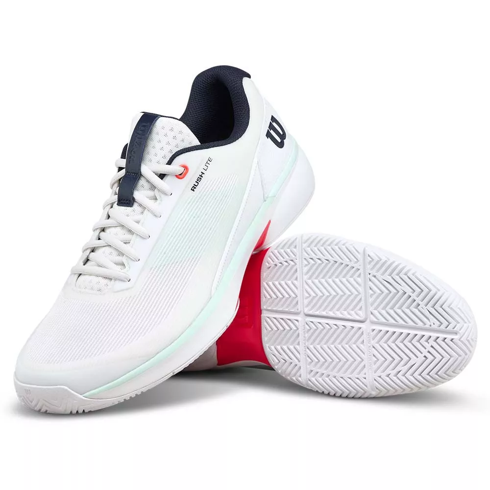 Wilson Rush Pro 5 Wit / Pastelgroen schoenen