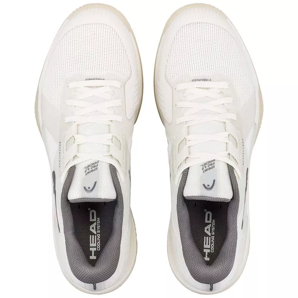 Head Sprint Pro 4.0 padelschoenen wit / grijs