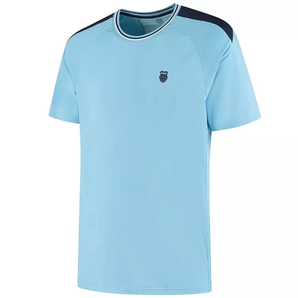 K-Swiss Hypercourt Mesh Crew 5 T-shirt Blauw