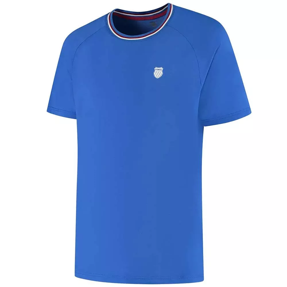 K-Swiss Hypercourt Melange Crew T-shirt Blauw