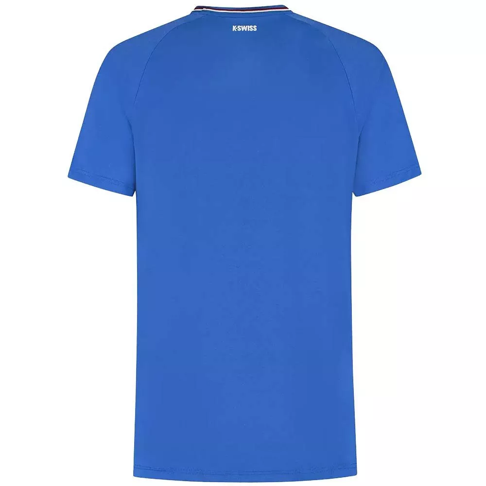 K-Swiss Hypercourt Melange Crew T-shirt Blauw