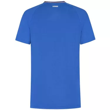 K-Swiss Hypercourt Melange Crew T-shirt Blauw