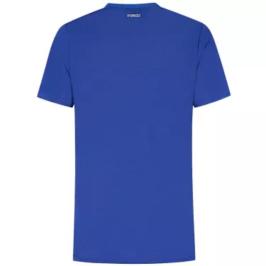 K-Swiss Hypercourt Tee Jacquard Blauw T-Shirt