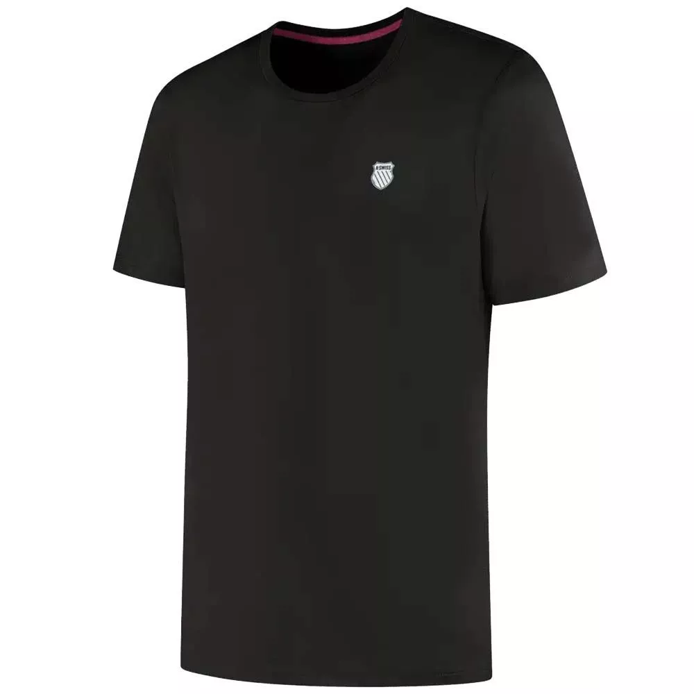 K-Swiss Hypercourt Jacquard T-shirt zwart