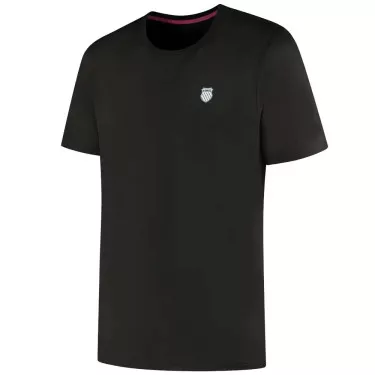 K-Swiss Hypercourt Jacquard T-shirt zwart